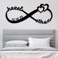 Custom Infinity Sign | Personalized Wedding Gift | Couples Gift for Her | 
Wedding Date Sign | Engagement Gift | Anniversary Gift | Bridal Shower Gift 
| Custom Metal Signs | First Names Sign