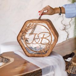 Wedding Card Box Personalized - Rustic Wedding Decorations for Reception 
Inside - Wood Card Box For Wedding Gift Card Box Holder - Wooden Card Box 
with Slot for Honeymoon Bridal Baby Shower Birthday