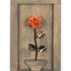 Personalized Gift - Framed Copper Rose for 7th Wedding Anniversary
